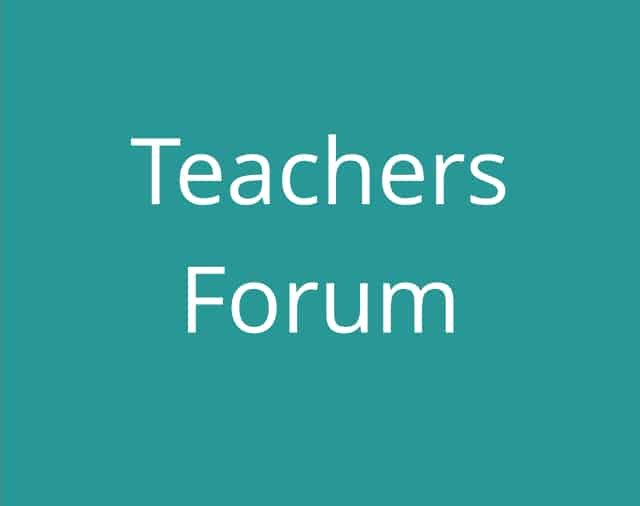 Teachers Forum 18th September